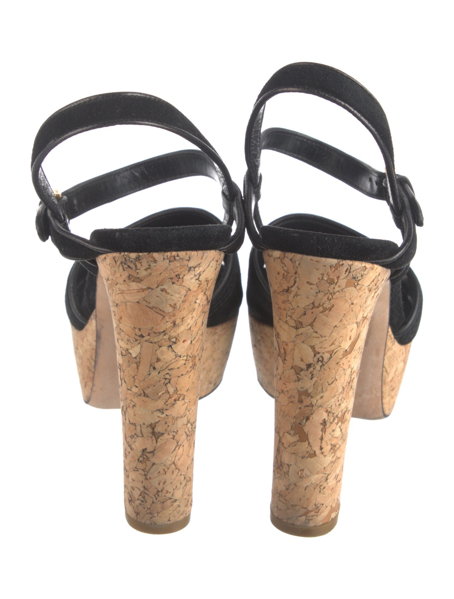 Gucci Suede Slingback Sandals